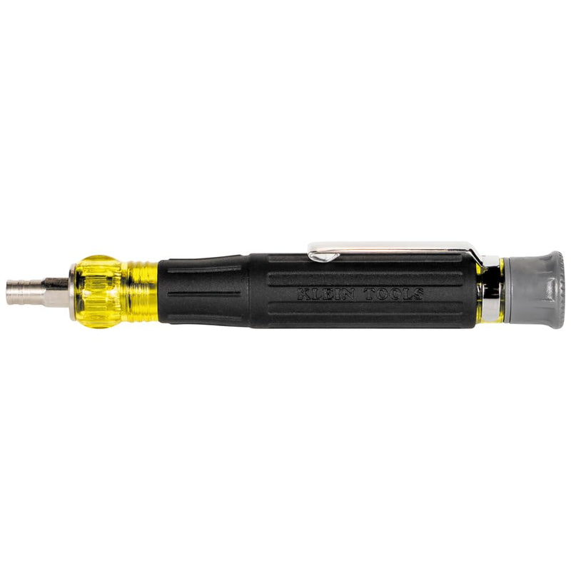  [AUSTRALIA] - Klein Tools 32600P Mini Precision Screwdriver with Pocket Clip, 13-in-1 Magnetic All-Purpose Driver with Nut Drivers, Phillips, Slotted, and TORX Tips