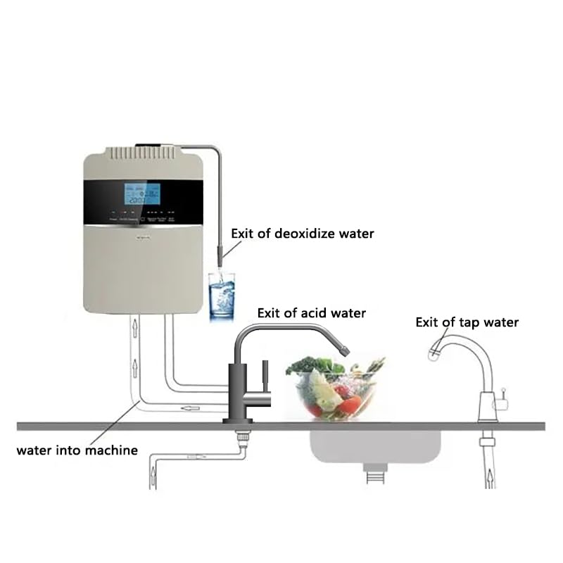 Alkaline Water Faucet Drinking Water Faucet Tap Ionizer Faucet Water Filter Purification pH Regenerate Faucet Water Alkaline Water Filter System for Kitchen Sink