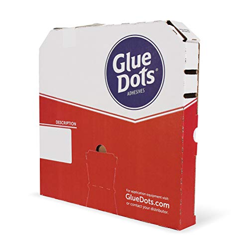 Glue Dots Pro Dispenser Box Applicator with 4000 (1/2") Low-Profile High-Tack Double-Sided Adhesive Dots High Tack