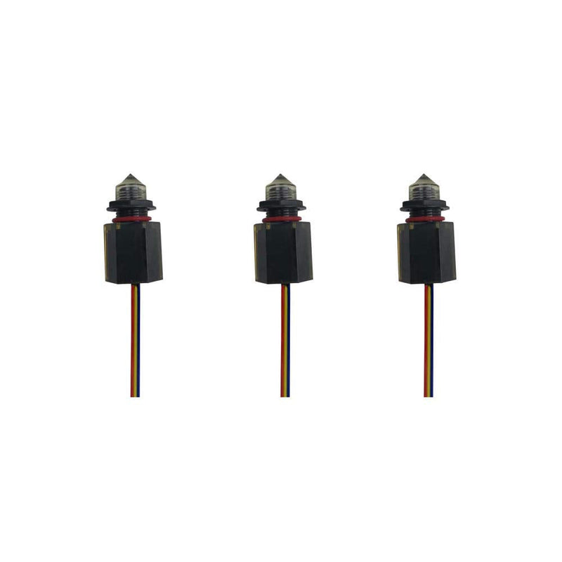 FS-IR1902D PNP-NO Optical Infrared Water Oil Fuel Fluid Diesel Liquid Level Sensor Switch 5 to 24VDC,Pack of 3