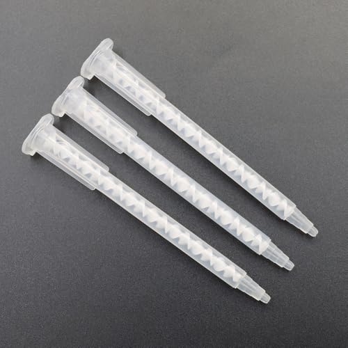 50PCS Epoxy Mixing Nozzle, Static Mixing Nozzle Adhesive Cartridge Tip Mixing Nozzle, 4.06 inches 50 ml Glue Gun Box Glue Gun Applicator (1:1/2:1 Ratio) MA5.4-17S