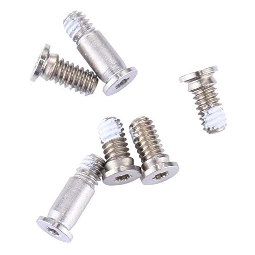 6pcs/Set Bottom case Screws + 1pcs 5 Point Pentalobe Screwdriver for MacBook Retina 15-inch A1707 (Touch Bar) (EMC 3072) (EMC 3162) 2016-2018,A1990 (EMC 3215) MR932LL/A MR942LL/A 2018 Year Silver + Screwdriver