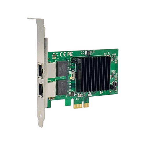 X-MEDIA XM-NA3821 PCI-E 2-Port Dual 10/100/1000Mbps Gigabit Ethernet PCI Express (PCIe x1) Server Network Card/Network Adapter, Intel 82575 Chipset, Windows 11 & Linux Supported