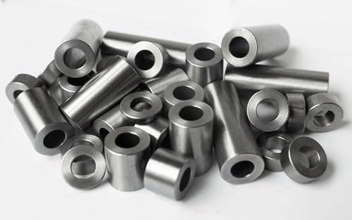Steel Spacer 1/2" OD x 1/4" ID, Round Spacer Unthreaded Standoff Bushing Plain Finish, Fits Screws, Bolts 1/4" or M6, Metal Spacers Online (1-1/2" Length, 10 Pack) 1-1/2" Length