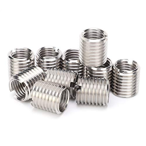 10Pcs Insert Nut, M16 Female and M20 Male Thread Fastening Conversion Repair Sleeve Screw