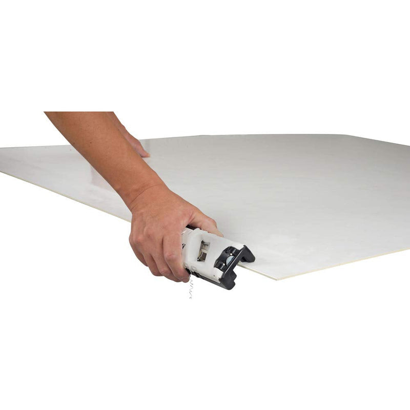 TAJIMA Drywall Chamfer - 130mm Adjustable Width 45 Degree Chamfer Tool with Ceramic Blade & Die-Cast Aluminum Base - TMK-KV45