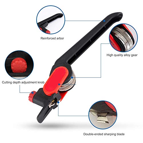 Round Cable Stripper With Adjustable Cutting Depth Manual Cable Stripping Tool for Longitudinal Slitter