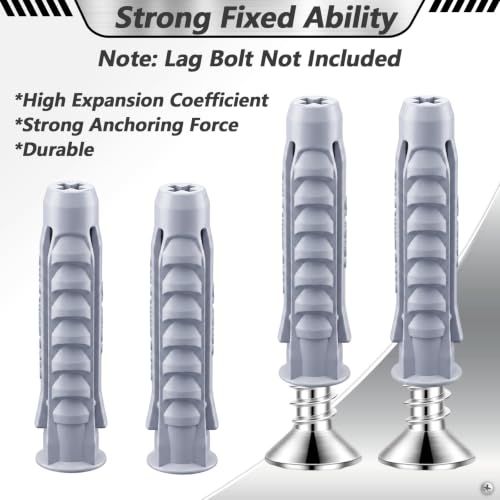 JIEYAO 16 Pcs Concrete Wall Anchors for TV Mount Installation (Pack of 3) M10x50mm (Pack of 3)