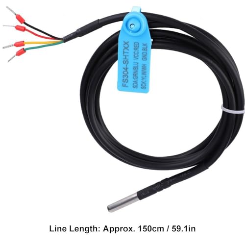 Soil Digital Temperature Humidity Sensor Probe Low Consumption I2C Output Stainless Steel Case(SHT30)