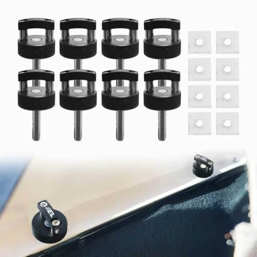 8Pcs Hard Top Quick Removal Fastener Thumb Screw with D Ring for 2007-2018 Jeep Wrangler JK, 2018-2022 JL & Gladiator JT 8