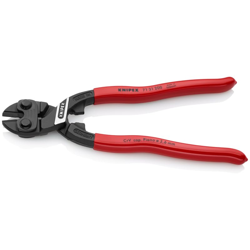 KNIPEX - 71 31 200 SBA Tools - CoBolt Compact Bolt Cutter With Notched Blade (7131200SBA)