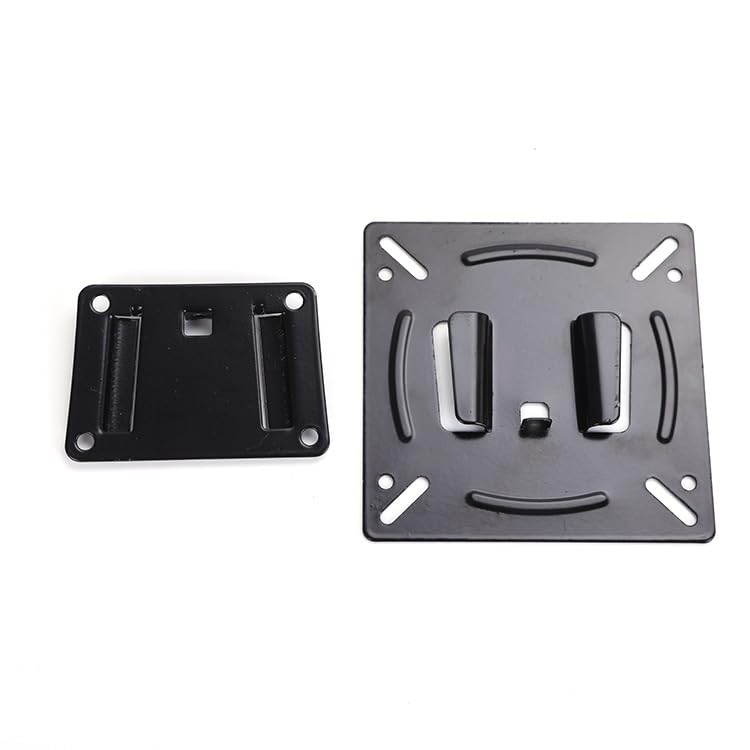 TV Wall Mount, Monitor Mount for 14-24 Inch Screens, Universal VESA 75x75 & 100x100mm, Max Load 26lbs, Low Profile RV TV Bracket for Camper and Home, Easy Install, Black