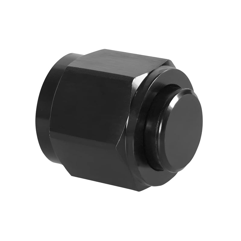 10AN Female Flare Cap Block Off Fitting Plug, 2PCS Aluminum Swivel Hex Head Nut Port Adapter, Automotive Modification Accessories for Fuel Oil Line 10AN