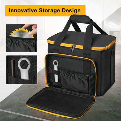 Tool Bag Compatible with DEWALT 20V MAX Circular Saw DCS391B/DCS565B Yellow
