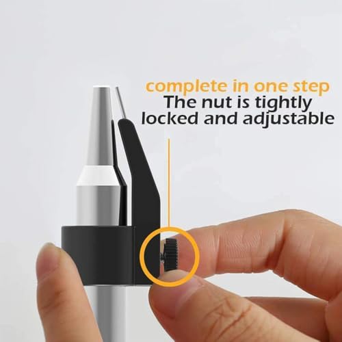 3-Piece Tile Grout Caulk Nozzle Positioner Set, Black, 12 mm