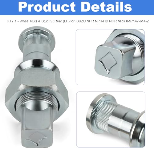 Wheel Nuts & Stud; Kit Rear Left Side (LH)