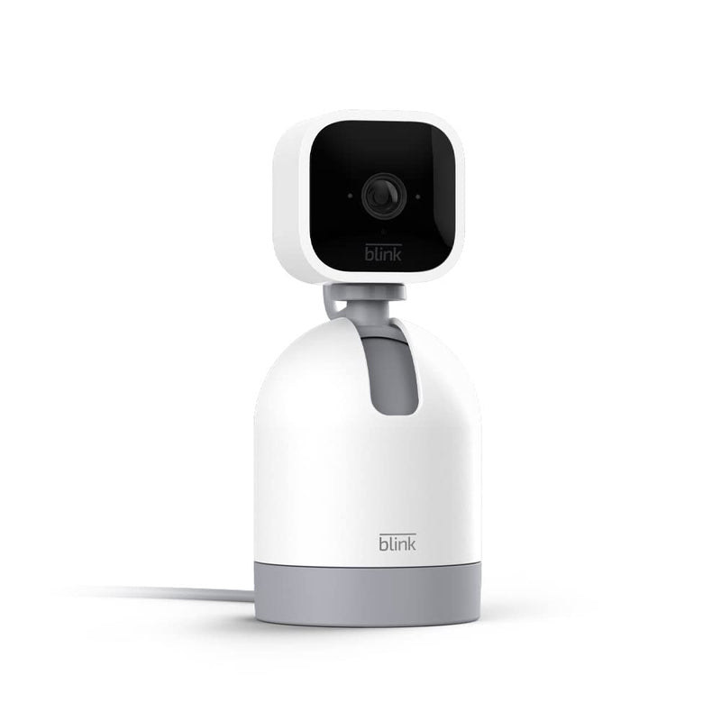 Blink Mini Pan-Tilt Camera | Rotating indoor plug-in smart security camera, two-way audio, HD video, motion detection, Works with Alexa (White) White 1 Camera