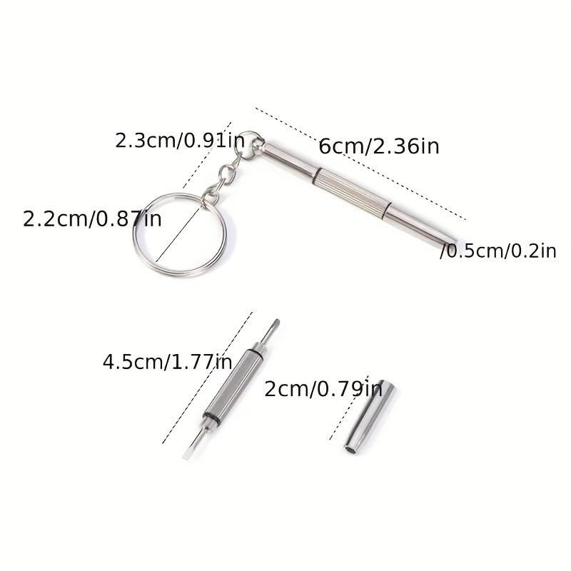 600pcs Watch and Glasses Repair Screws Kit 12-Kind Assortment with Compartment Organizer Screws Nuts for Watches Eyeglasses, Silvery