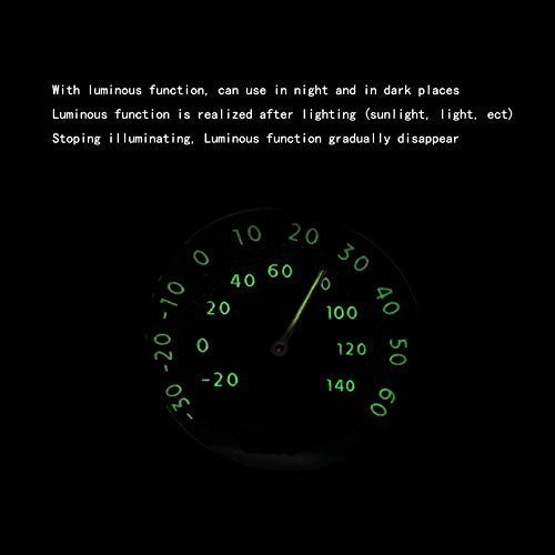 Car Dashboard Thermometer - Mini Vehicle Thermometer Decoration 1.no 2.Black Thermometer