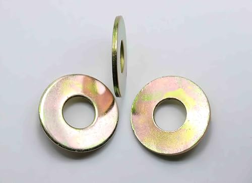5/8" Large Size Flat Thick Fender Washer,Low Carbon Steel by Color Galvanization,Grade 4.8.(10pcs Pack) by Metalsuberg 5/8" 10