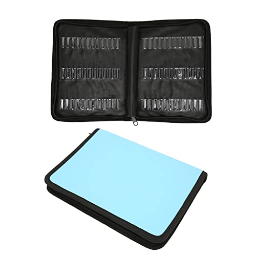 Nail Bit Storage Bag,Large Capacity Dustproof Nails Bit Set Bag,Portable Multifunctional Nail Kit Bag for Professional Nail Art Pens, Nail Brush,Nail Tools