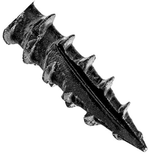 Jake Sales #8 x 1-5/8" Black Round Washer Head Multipurpose Exterior Coated Modified Truss Head Cabinet Wood Screw Torx/Star Drive Head - (1 Pound ~161 Screws) 1-5/8" 1 LB