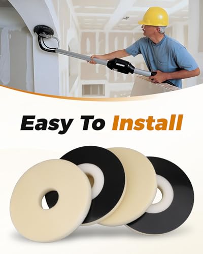 4PCS Discs Sanding Backup Pads Fit for Porter Cable 7800 Drywall Sander for Most 9" Discs Sanding Tools