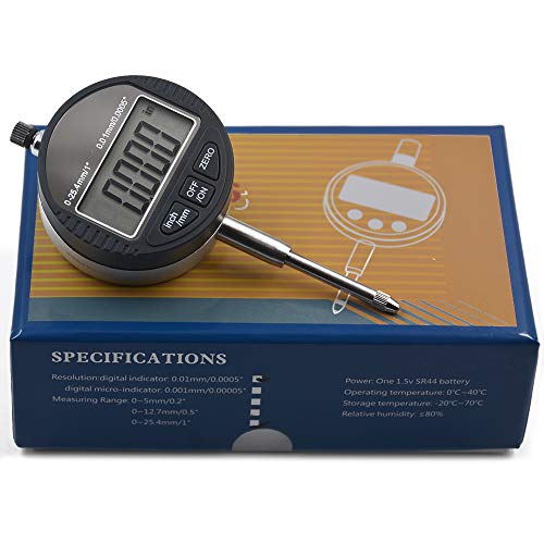 Electronic Digital Dial Indicator 0-1 Inch/25.4 mm 0-1 Inch/25.4 mm 0.01mm