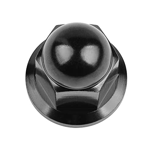 Titanium M6 M8 M10 Dome Head Acorn Nuts (M10, Black)