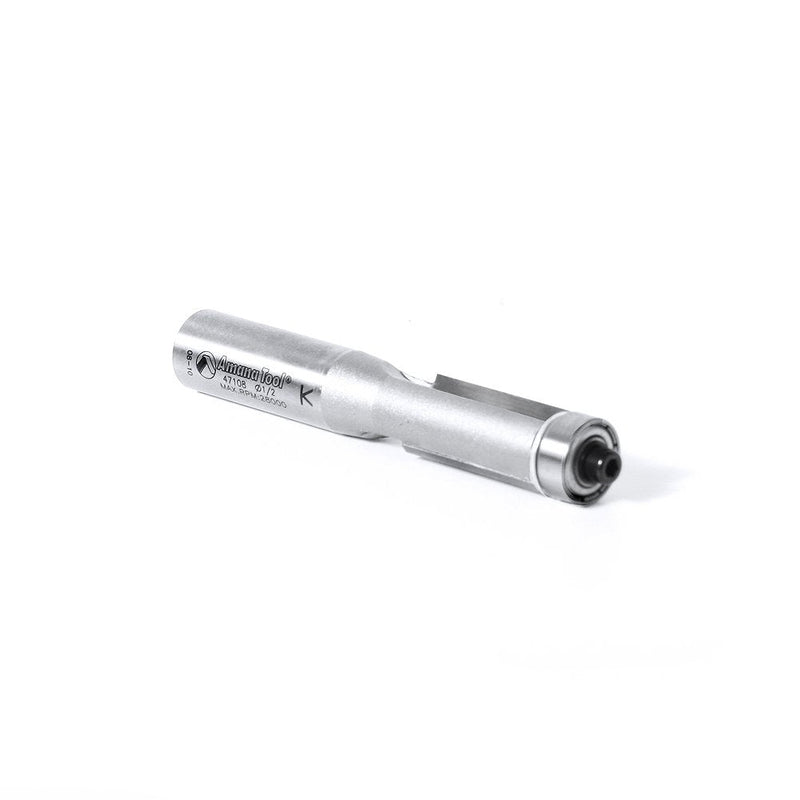 Amana Tool - 47108 Carbide Tipped Flush Trim 1/2 Dia x 1" 2 Shank