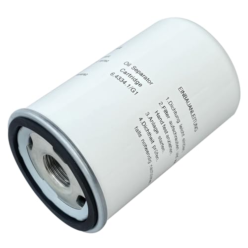 6.4334.1 Air/Oil Separator Compatible with Air Compressor, Replacement Parts 6.4334.1/G1 6.4334.0