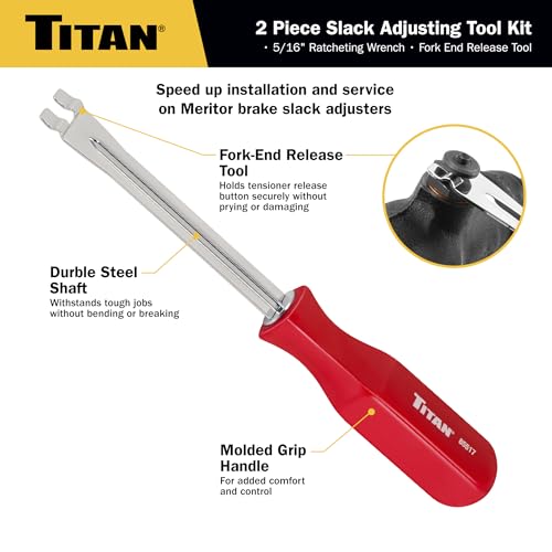Titan 85512 2-Piece 5/16-Inch Slack Adjusting Tool and Wrench Set