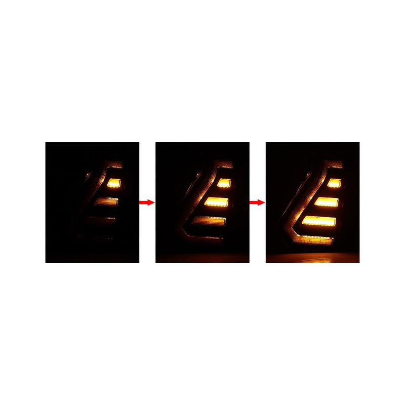 Astra Depot 2pcs Driver & Passenger Side 2024 2025 Tacoma LED Light Turn Signal DRL Daytime Running Light Sequential Flash Signal Lamp w/LED Molding Compatible with 2024-25 Toyota Tacoma