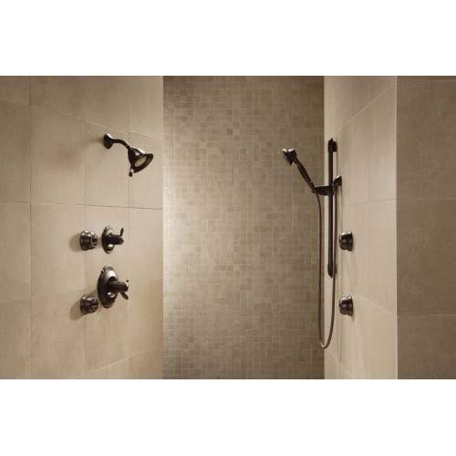 Delta Faucet Wall-Mount Supply Wall Elbow for Hand Held Shower with Hose, Matte Black 50560-BL WIthout Lumicoat