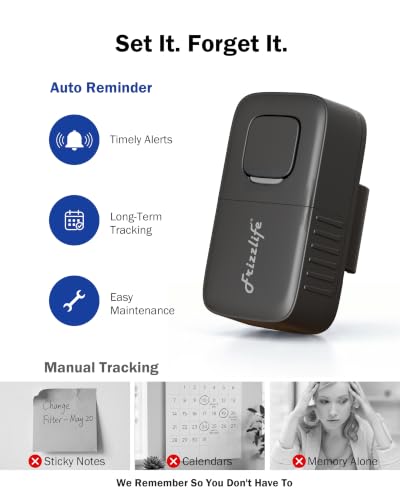 Frizzlife 12-Month Filter Reminder Timer, Filter Replacement Alert for Whole House Water Filters, RO Systems & Appliances, LED Reminder, Auto Countdown, Easy Reset TMR-12M