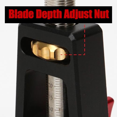 Router Plane Handheld Woodworking Tool for Tuning Joinery Cutting Dados Grooves Mortise for Surface Smoothing, Quick Adjust with Depth Stop Bench Planer Flat Bottom Edged, Mini Portable DIY Woodcraft