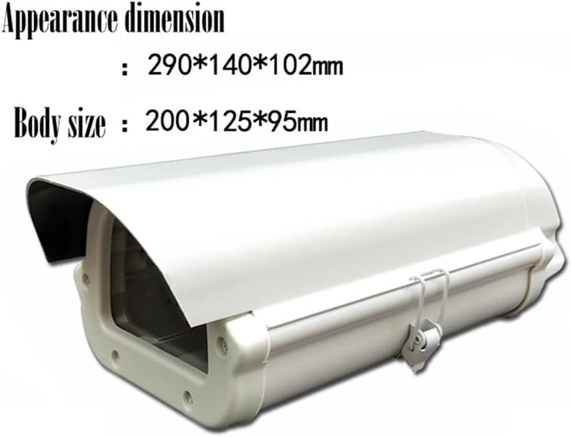 CCTV Security Housing Aluminum Indoor Outdoor Camera Box Weatherproof Junction Box Shell for CCTV Heavy Duty Surveillance Camera Wall Mounting Bracket