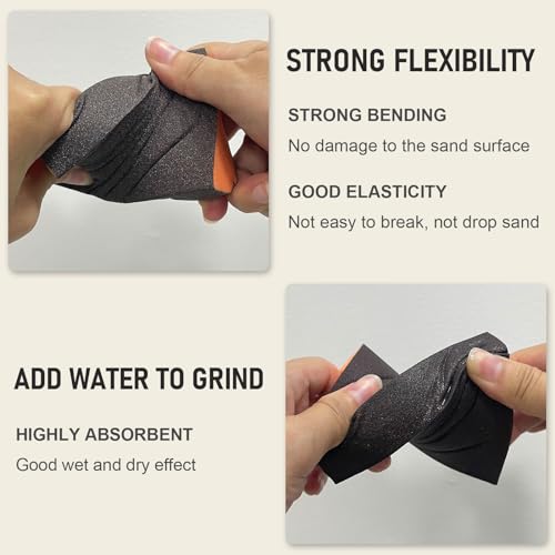 Sanding Sponge, 320 Grit Assortment Sanding Block, 20 Pack 320grit-20PCS