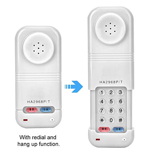 Telephone Phone Line Network Cable Tester Butt Test Tester Tool Cable Set with Ringer on Off Adjustment Function and Audio Pulse Conversion & Redial and Hang Up Function(White)