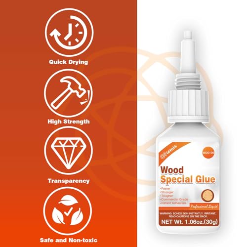 Wood Glue Strong, 30g Waterproof Wood Adhesive for Furniture Repair