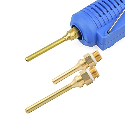 Eyech 4 Pack Interchangeable Hot Glue Gun Nozzles - Assortment Set for Craft & Repair - 2.0x70mm, 2.0x50mm, 2.0x34mm, 3.0x50mm