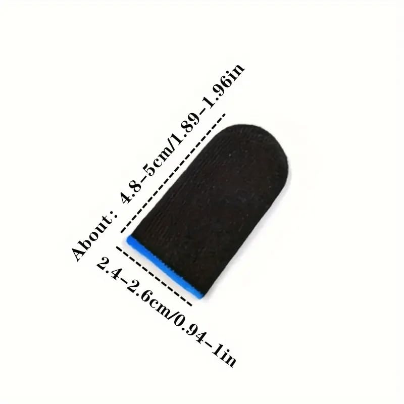 4PCS Breathable Gaming Finger Sleeves - Anti-Sweat Conductive Touchscreen Covers for Smooth Mobile Gaming (Yellow) YELLOW