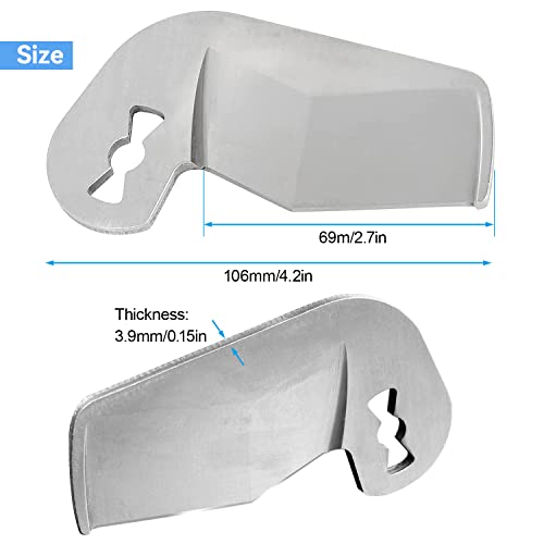2Pack 48-44-0405 M12 Replacement Shear Blade Compatible with Milwaukee, PVC Plastic Pipe Replaceable Blade for 2470-20, 2470-21 Shear Tool, Cuts PVC, ABS, CPVC, PEX Tubing Rubber Hose 1