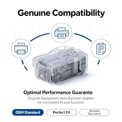 3-Pack 14YK SK-602 Staple Compatible with Konica Minolta SK602 14YK SK-602 Stacker Staples Refills (3 Cartridges x 5,000 Staples Each)