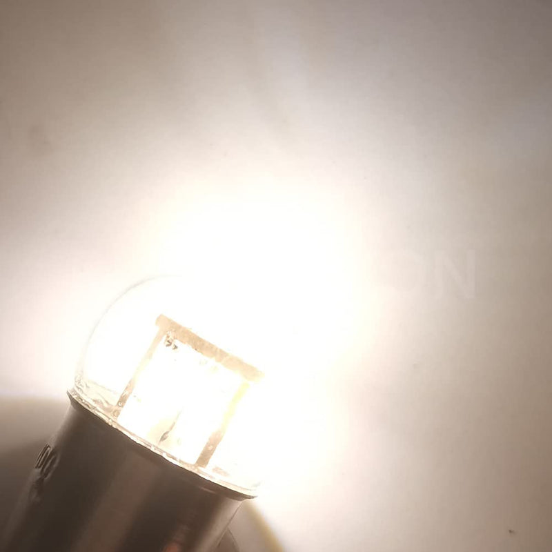 Ruiandsion 2pcs 1157 LED Bulb 12V BAY15D 2057 2357 7528 Warm White 3014 12SMD LED Chipsets LED Backup Reverse Brake Tail Lights