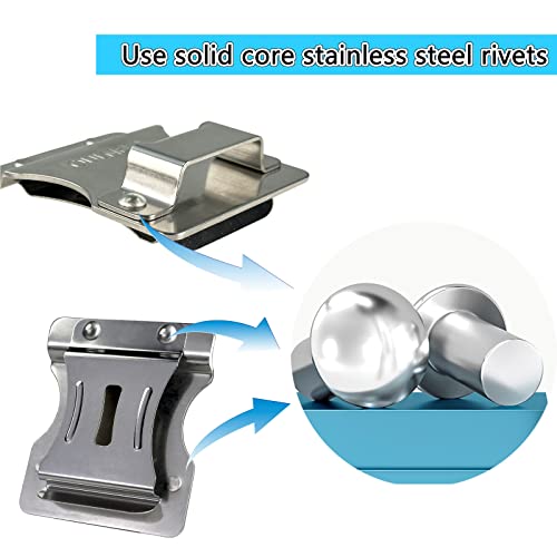 Clip On Tool Belt Drill Holder, Holster Tool Belt Clip for Tape Measure Holder Clip Holster Cordless Drill, Impact, Nailer, Any Tools with Hanger Clips