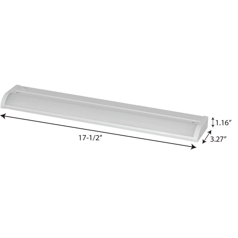 Progress Lighting Hide-a-Lite V 18" LED Undercabinet, Indoor, P700002-028-30, White 18 in