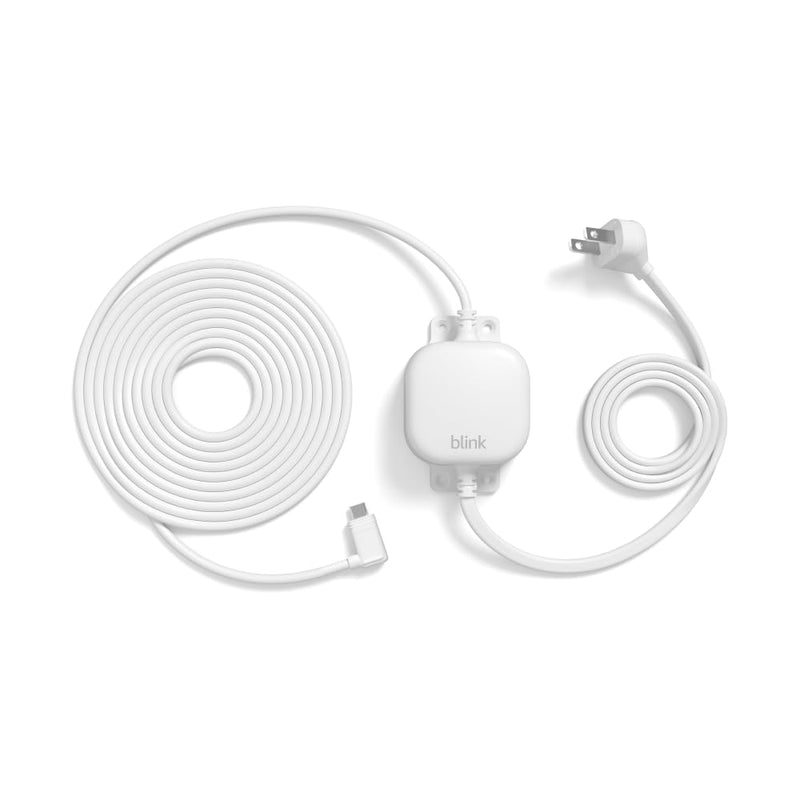 All-new Blink Weather Resistant 13ft Power Adapter for Blink Mini 2 and Blink Outdoor 4 (White) White