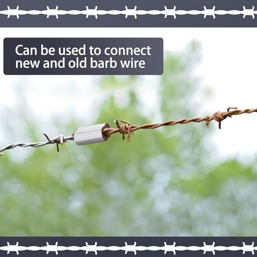 100 Pcs Barbed Wire Crimp Sleeves 2-3 for 12.5 Ga, 18 mm 100