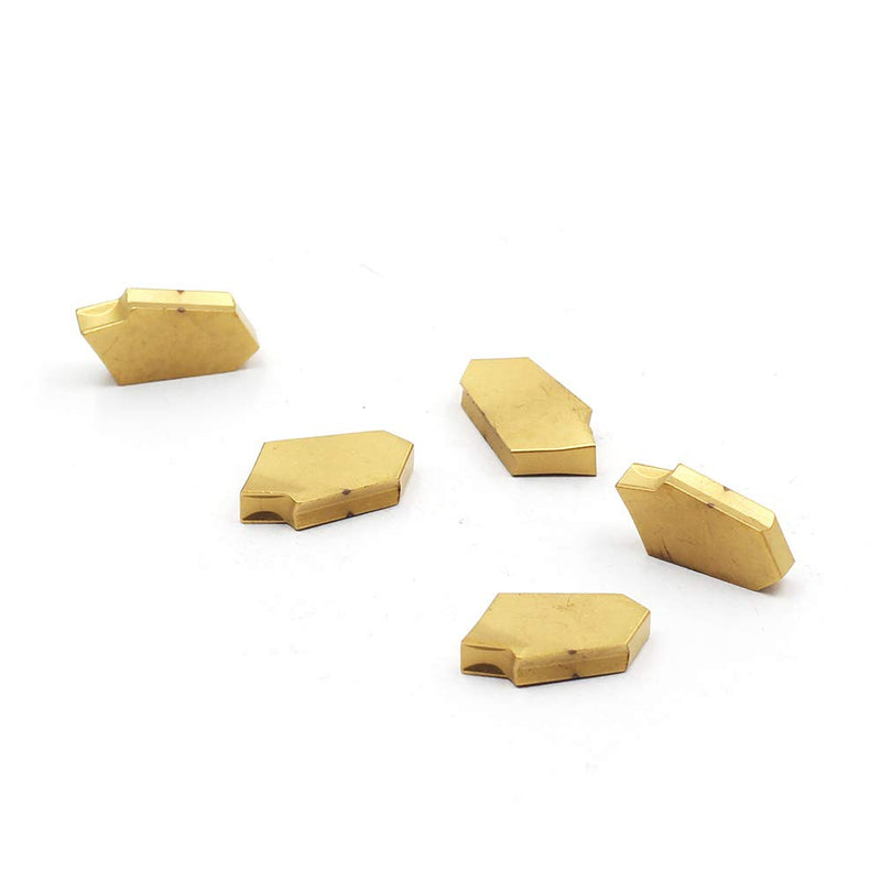 OSCARBIDE Carbide Grooving Inserts GTN-3(QC1403) Multilayer Coated CNC Lathe Inserts Cutters for Lathe Grooving Cut-Off Tool,5 Pieces/Pack